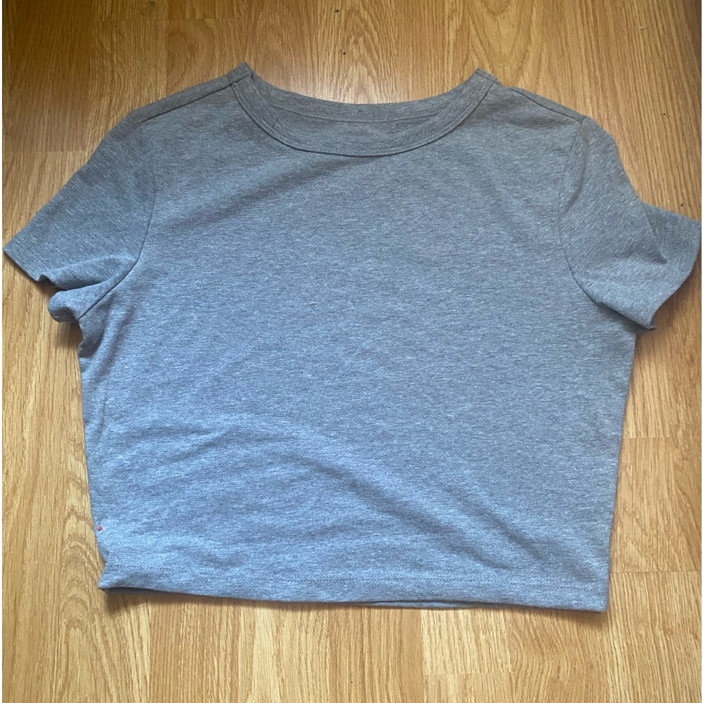 Grey Baby Tee.